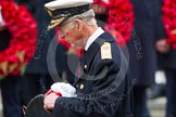 Remembrance Sunday at the Cenotaph in London 2014: HRH the Prince of Wales walking towards the Cenotaph with his wreath.
Press stand opposite the Foreign Office building, Whitehall, London SW1,
London,
Greater London,
United Kingdom,
on 09 November 2014 at 11:04, image #195