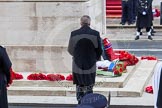 Remembrance Sunday at the Cenotaph in London 2014: The Ambassador of Ireland to Great Britain (?) after laying his wreath at the Cenotaph.
Press stand opposite the Foreign Office building, Whitehall, London SW1,
London,
Greater London,
United Kingdom,
on 09 November 2014 at 11:13, image #257