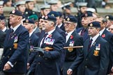 Remembrance Sunday at the Cenotaph 2015: Group B6, Royal Engineers Bomb Disposal Association (Anniversary).
Cenotaph, Whitehall, London SW1,
London,
Greater London,
United Kingdom,
on 08 November 2015 at 11:37, image #49