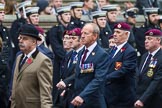 Remembrance Sunday at the Cenotaph 2015: Group B7, Airborne Engineers Association.
Cenotaph, Whitehall, London SW1,
London,
Greater London,
United Kingdom,
on 08 November 2015 at 11:37, image #55