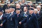 Remembrance Sunday at the Cenotaph 2015: Group B8, Royal Signals Association.
Cenotaph, Whitehall, London SW1,
London,
Greater London,
United Kingdom,
on 08 November 2015 at 11:37, image #64