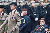 Remembrance Sunday at the Cenotaph 2015: Group B24, Queen's Royal Hussars (The Queen's Own & Royal Irish).
Cenotaph, Whitehall, London SW1,
London,
Greater London,
United Kingdom,
on 08 November 2015 at 11:41, image #186