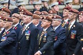 Remembrance Sunday at the Cenotaph 2015: Group B25, Kings Royal Hussars Regimental Association.
Cenotaph, Whitehall, London SW1,
London,
Greater London,
United Kingdom,
on 08 November 2015 at 11:41, image #192