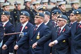 Remembrance Sunday at the Cenotaph 2015: C2, Royal Air Force Regiment Association.
Cenotaph, Whitehall, London SW1,
London,
Greater London,
United Kingdom,
on 08 November 2015 at 11:47, image #428