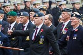 Remembrance Sunday at the Cenotaph 2015: C2, Royal Air Force Regiment Association.
Cenotaph, Whitehall, London SW1,
London,
Greater London,
United Kingdom,
on 08 November 2015 at 11:47, image #431