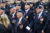 Remembrance Sunday at the Cenotaph 2015: Group C11, Royal Air Force & Defence Fire Services Association.
Cenotaph, Whitehall, London SW1,
London,
Greater London,
United Kingdom,
on 08 November 2015 at 11:48, image #484