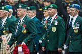 Remembrance Sunday at the Cenotaph 2015: Group D7, Irish United Nations Veterans Association.
Cenotaph, Whitehall, London SW1,
London,
Greater London,
United Kingdom,
on 08 November 2015 at 11:52, image #623