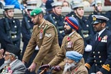 Remembrance Sunday at the Cenotaph 2015: Group D28, Undivided Indian Army Ex Servicemen Association.
Cenotaph, Whitehall, London SW1,
London,
Greater London,
United Kingdom,
on 08 November 2015 at 11:56, image #747