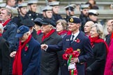 Remembrance Sunday at the Cenotaph 2015: Group E3, Merchant Navy Association.
Cenotaph, Whitehall, London SW1,
London,
Greater London,
United Kingdom,
on 08 November 2015 at 11:59, image #825