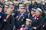 Remembrance Sunday at the Cenotaph 2015: Group E12, HMS St Vincent Association.
Cenotaph, Whitehall, London SW1,
London,
Greater London,
United Kingdom,
on 08 November 2015 at 12:00, image #866