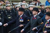 Remembrance Sunday at the Cenotaph 2015: Group A14, 4 Company Association (Parachute Regiment).
Cenotaph, Whitehall, London SW1,
London,
Greater London,
United Kingdom,
on 08 November 2015 at 12:11, image #1292