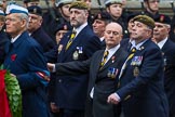 Remembrance Sunday at the Cenotaph 2015: Group A14, 4 Company Association (Parachute Regiment).
Cenotaph, Whitehall, London SW1,
London,
Greater London,
United Kingdom,
on 08 November 2015 at 12:11, image #1300
