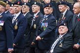Remembrance Sunday at the Cenotaph 2015: Group A14, 4 Company Association (Parachute Regiment).
Cenotaph, Whitehall, London SW1,
London,
Greater London,
United Kingdom,
on 08 November 2015 at 12:11, image #1302