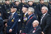 Remembrance Sunday at the Cenotaph 2015: Group A14, 4 Company Association (Parachute Regiment).
Cenotaph, Whitehall, London SW1,
London,
Greater London,
United Kingdom,
on 08 November 2015 at 12:11, image #1304