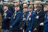 Remembrance Sunday at the Cenotaph 2015: Group A15, Princess of Wales's Royal Regiment.
Cenotaph, Whitehall, London SW1,
London,
Greater London,
United Kingdom,
on 08 November 2015 at 12:11, image #1308