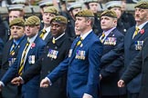 Remembrance Sunday at the Cenotaph 2015: Group A15, Princess of Wales's Royal Regiment.
Cenotaph, Whitehall, London SW1,
London,
Greater London,
United Kingdom,
on 08 November 2015 at 12:11, image #1309