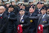Remembrance Sunday at the Cenotaph 2015: Group A18, Royal Hampshire Regiment Comrades Association.
Cenotaph, Whitehall, London SW1,
London,
Greater London,
United Kingdom,
on 08 November 2015 at 12:12, image #1316
