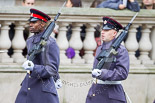 Remembrance Sunday at the Cenotaph 2015: Two of the "markers" on their way to mark the position of their detachment. Image #22, 08 November 2015 10:08 Whitehall, London, UK