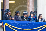 Remembrance Sunday at the Cenotaph 2015: Guests on one of the balconies of the Foreign- and Commonwealth Office Building. Image #37, 08 November 2015 10:19 Whitehall, London, UK