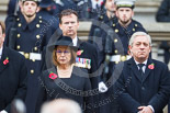 Remembrance Sunday at the Cenotaph 2015: The Lord Speaker, Baroness D'Souza, and The Speaker of the House of Commons, the Rt. Hon John Bercow MP. Image #150, 08 November 2015 11:02 Whitehall, London, UK