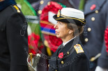 Remembrance Sunday at the Cenotaph 2015: HRH The Princess Royal, wearin the uniform of an Admiral in the Royal Navy. Image #160, 08 November 2015 11:03 Whitehall, London, UK