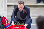 Remembrance Sunday at the Cenotaph 2015: The Prime Minister, David Cameron, laying his wreath at the Cenotaph. Image #208, 08 November 2015 11:06 Whitehall, London, UK