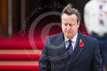 Remembrance Sunday at the Cenotaph 2015: The Prime Minister, David Cameron, after laying his wreath at the Cenotaph. Image #210, 08 November 2015 11:06 Whitehall, London, UK