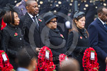 Remembrance Sunday at the Cenotaph 2015: The High Commissioner of Lesotho, the Charge D’Affaires of Botswana, the High Commissioner of Guyana, and the High Commissioner of Singapore. Image #229, 08 November 2015 11:09 Whitehall, London, UK