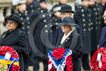 Remembrance Sunday at the Cenotaph 2015: The Royal British Legion Women’s Section National Chairman Mrs Marilyn Humphry, followed by Janet Harvey, representing the British Legion Scotland. Image #333, 08 November 2015 11:24 Whitehall, London, UK