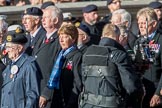 Fleet Air Arm Buccaneer Association  (Group E9, 16 members) during the Royal British Legion March Past on Remembrance Sunday at the Cenotaph, Whitehall, Westminster, London, 11 November 2018, 11:42.