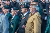 Royal Green Jackets (Group A2, 153 members) during the Royal British Legion March Past on Remembrance Sunday at the Cenotaph, Whitehall, Westminster, London, 11 November 2018, 11:55.