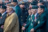 Royal Green Jackets (Group A2, 153 members) during the Royal British Legion March Past on Remembrance Sunday at the Cenotaph, Whitehall, Westminster, London, 11 November 2018, 11:55.