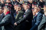 KOSB -The Kings Own Scottish Borderers Association (Group A9, 75 members) during the Royal British Legion March Past on Remembrance Sunday at the Cenotaph, Whitehall, Westminster, London, 11 November 2018, 11:57.