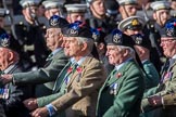 Queen's Own Highlanders Regimental Association (Group A11, 55 members) during the Royal British Legion March Past on Remembrance Sunday at the Cenotaph, Whitehall, Westminster, London, 11 November 2018, 11:57.