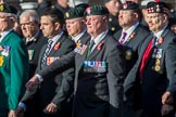 The Regimental Association of The Ulster Defence Regiment (Group A38, 83 members) during the Royal British Legion March Past on Remembrance Sunday at the Cenotaph, Whitehall, Westminster, London, 11 November 2018, 12:03.