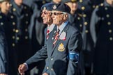 The East Surrey Regimental Reunion Association (Group A40, 6 members) during the Royal British Legion March Past on Remembrance Sunday at the Cenotaph, Whitehall, Westminster, London, 11 November 2018, 12:03.