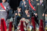 Blind Veterans UK (Group AA7, 215 members) during the Royal British Legion March Past on Remembrance Sunday at the Cenotaph, Whitehall, Westminster, London, 11 November 2018, 12:04.