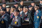 Royal Engineers Association (Group B4, 25 members) during the Royal British Legion March Past on Remembrance Sunday at the Cenotaph, Whitehall, Westminster, London, 11 November 2018, 12:06.