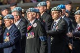 Army Air Corps Veteran Association (Group B7, 42 members) during the Royal British Legion March Past on Remembrance Sunday at the Cenotaph, Whitehall, Westminster, London, 11 November 2018, 12:07.