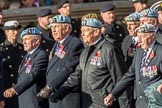 656 Squadron Association (Group B8, 24 members) during the Royal British Legion March Past on Remembrance Sunday at the Cenotaph, Whitehall, Westminster, London, 11 November 2018, 12:07.