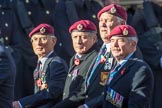 Airborne Engineers Association (Group B31, 20 members) during the Royal British Legion March Past on Remembrance Sunday at the Cenotaph, Whitehall, Westminster, London, 11 November 2018, 12:12.