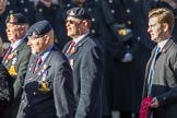 The Royal Artillery Association (Group B35, 32 members) during the Royal British Legion March Past on Remembrance Sunday at the Cenotaph, Whitehall, Westminster, London, 11 November 2018, 12:13.