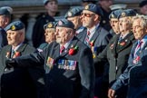 Royal Air Forces Association (Group C1, 155 members) during the Royal British Legion March Past on Remembrance Sunday at the Cenotaph, Whitehall, Westminster, London, 11 November 2018, 12:14.