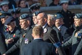 The 9 Squadron Association RAF (Group C27, 21 members) during the Royal British Legion March Past on Remembrance Sunday at the Cenotaph, Whitehall, Westminster, London, 11 November 2018, 12:19.