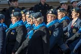 WRAF Branch of the Royal Air Forces Association (Group C30, 80 members) during the Royal British Legion March Past on Remembrance Sunday at the Cenotaph, Whitehall, Westminster, London, 11 November 2018, 12:19.