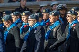 WRAF Branch of the Royal Air Forces Association (Group C30, 80 members) during the Royal British Legion March Past on Remembrance Sunday at the Cenotaph, Whitehall, Westminster, London, 11 November 2018, 12:19.