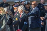 Stoll (Group D3, 18 members) during the Royal British Legion March Past on Remembrance Sunday at the Cenotaph, Whitehall, Westminster, London, 11 November 2018, 12:20.