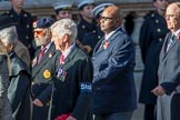 Stoll (Group D3, 18 members) during the Royal British Legion March Past on Remembrance Sunday at the Cenotaph, Whitehall, Westminster, London, 11 November 2018, 12:20.