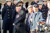 Association  of Jewish Ex-Servicemen and Women (Group D4, 27 members) during the Royal British Legion March Past on Remembrance Sunday at the Cenotaph, Whitehall, Westminster, London, 11 November 2018, 12:21.