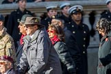 Association  of Jewish Ex-Servicemen and Women (Group D4, 27 members) during the Royal British Legion March Past on Remembrance Sunday at the Cenotaph, Whitehall, Westminster, London, 11 November 2018, 12:21.